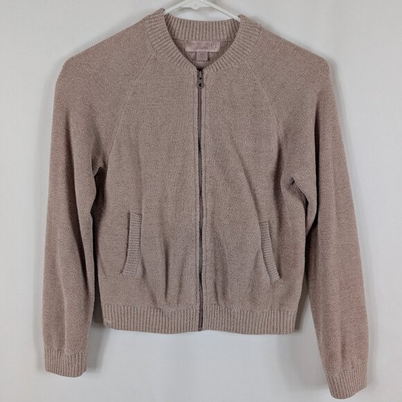 Barefoot Dreams Cozychic Ultra Lite Full Zip Pink Cardigan Cozy Kids Girls 8/10 - Picture 1 of 5